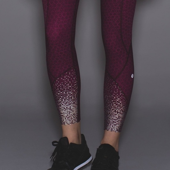 LULULEMON tight stuff tight raspberry floral size 4 - Picture 4 of 11